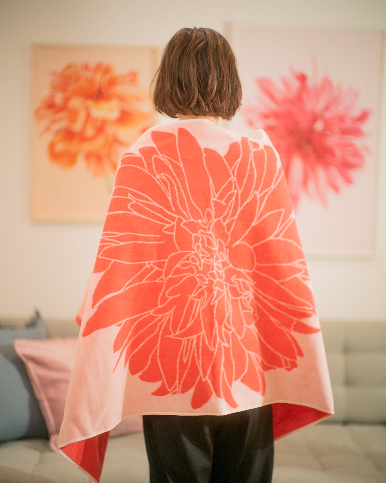 DAHLIA BATH TOWEL<br>ダリア ひざ掛けバスタオル