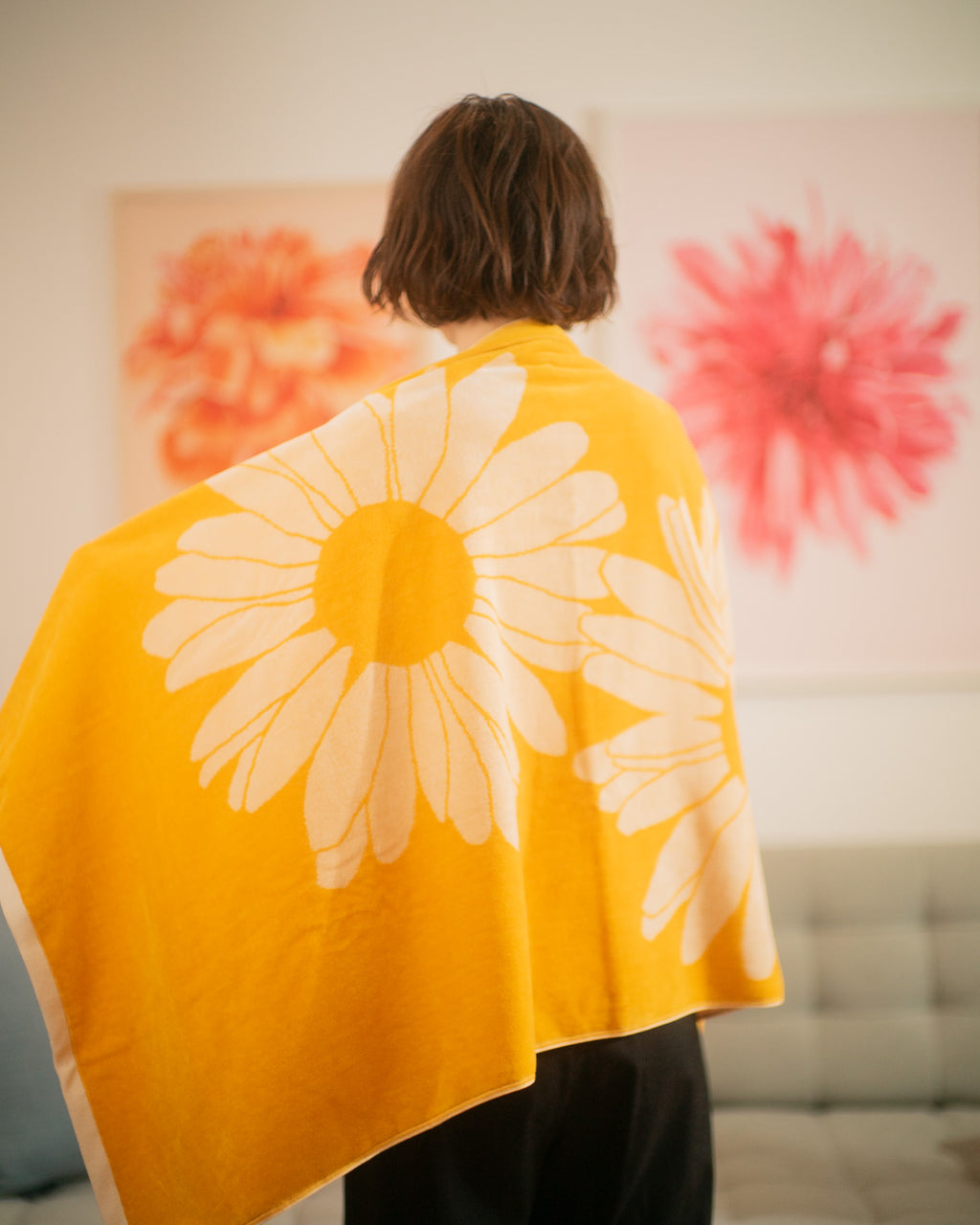 DAISY BATH TOWEL<br>デイジー ひざ掛けバスタオル